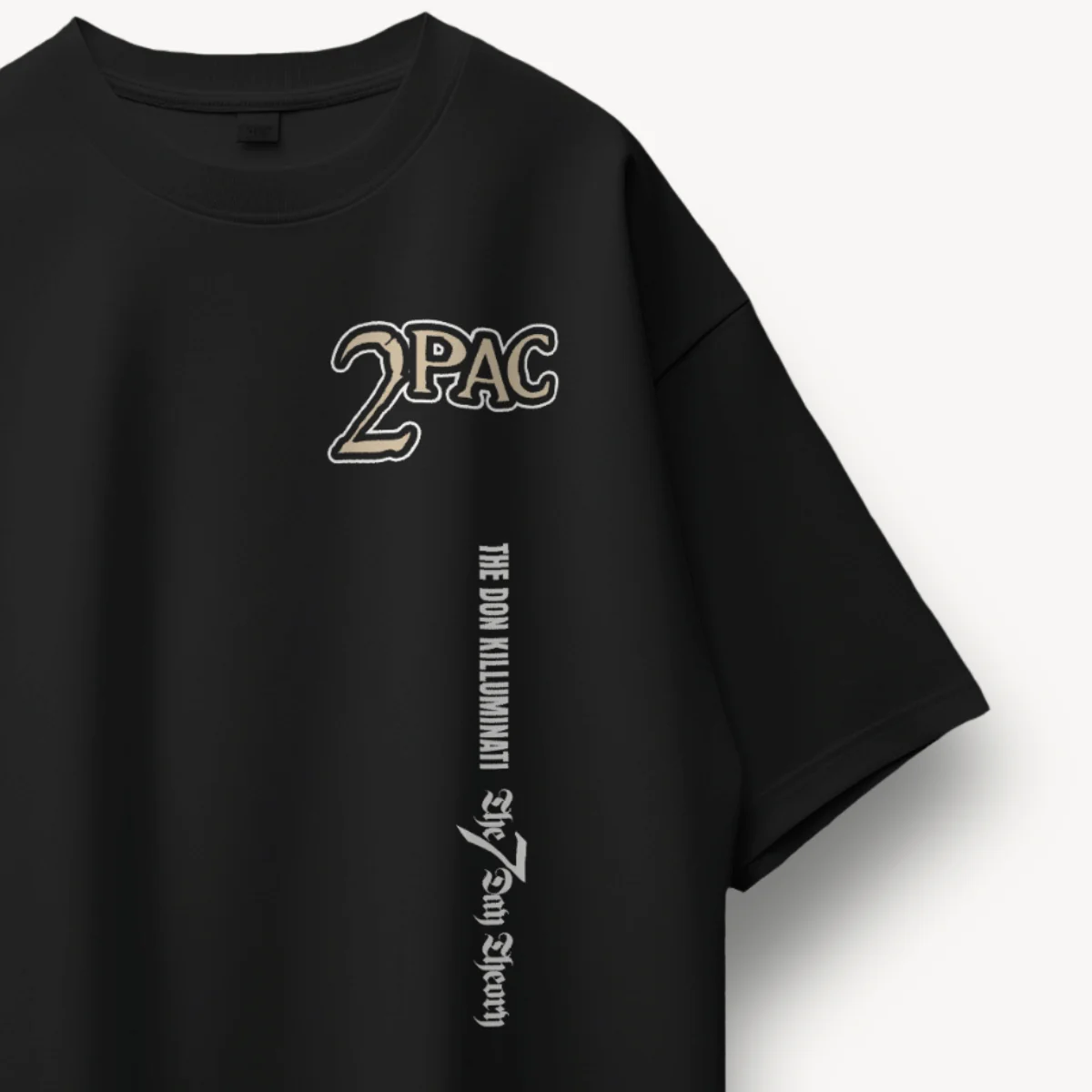 2Pac Don Killuminati Black Oversized Tee - Image 3