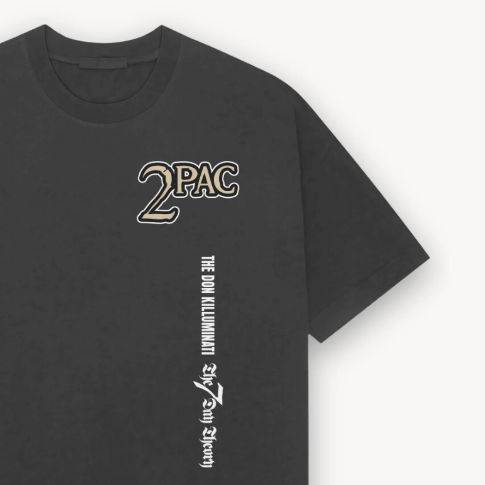 2Pac Don Killuminati Black Relaxed Tee - Image 3