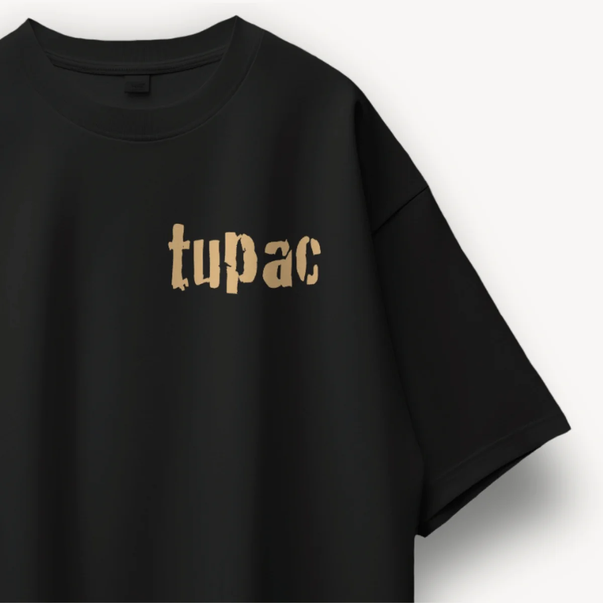 2Pac Makaveli Black Oversized Tee - Image 3