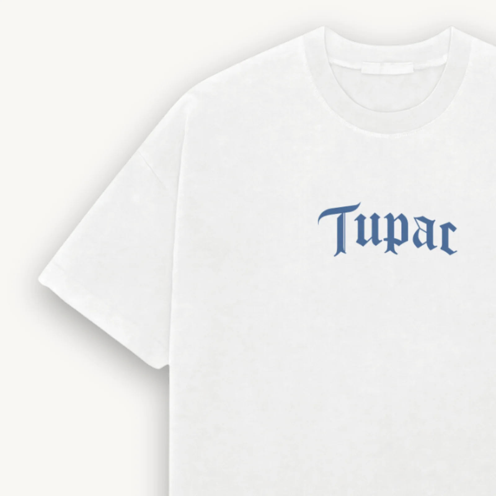 2Pac Me Against White Relaxed Tee - Image 3