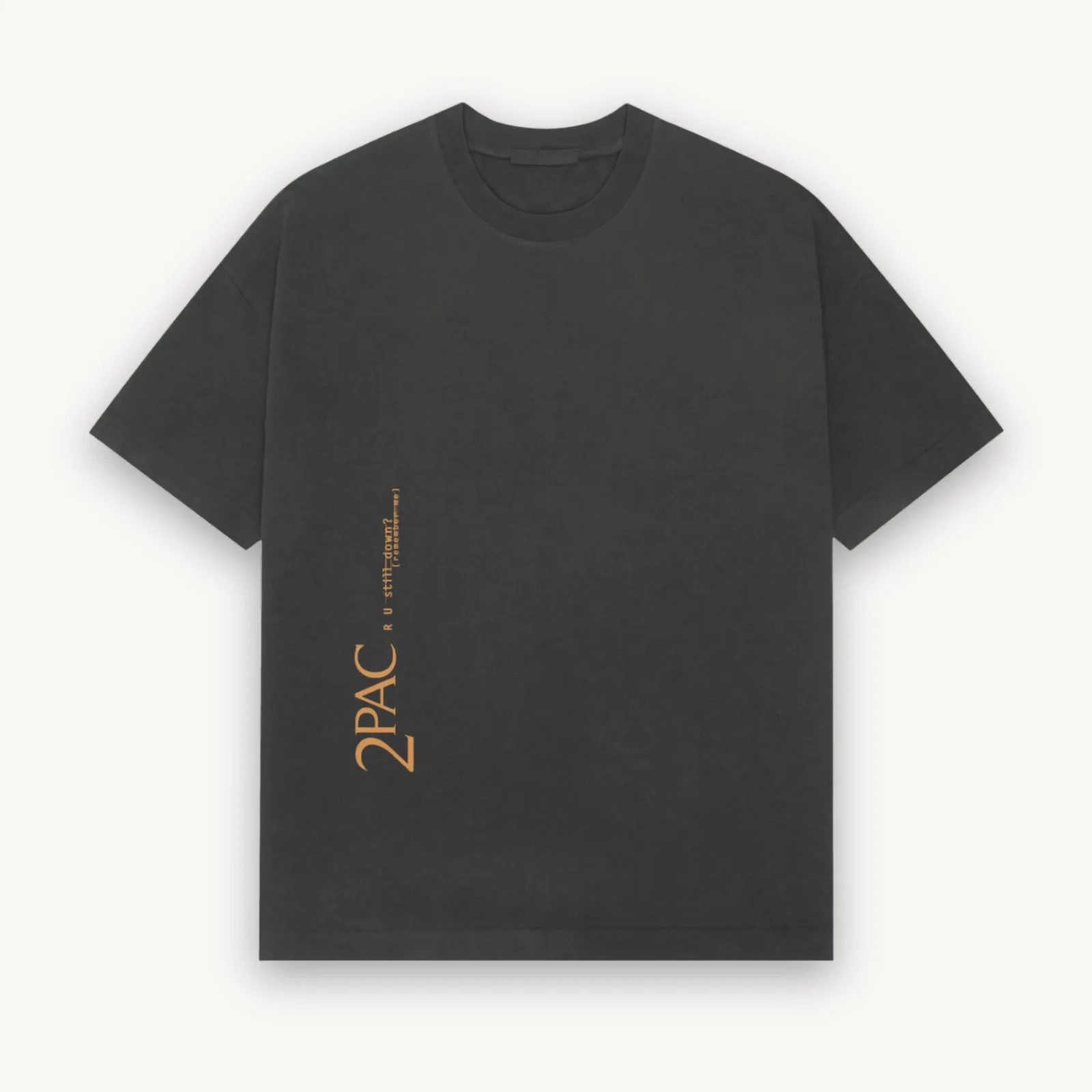 2Pac Still Down Black Relaxed Tee - Image 2