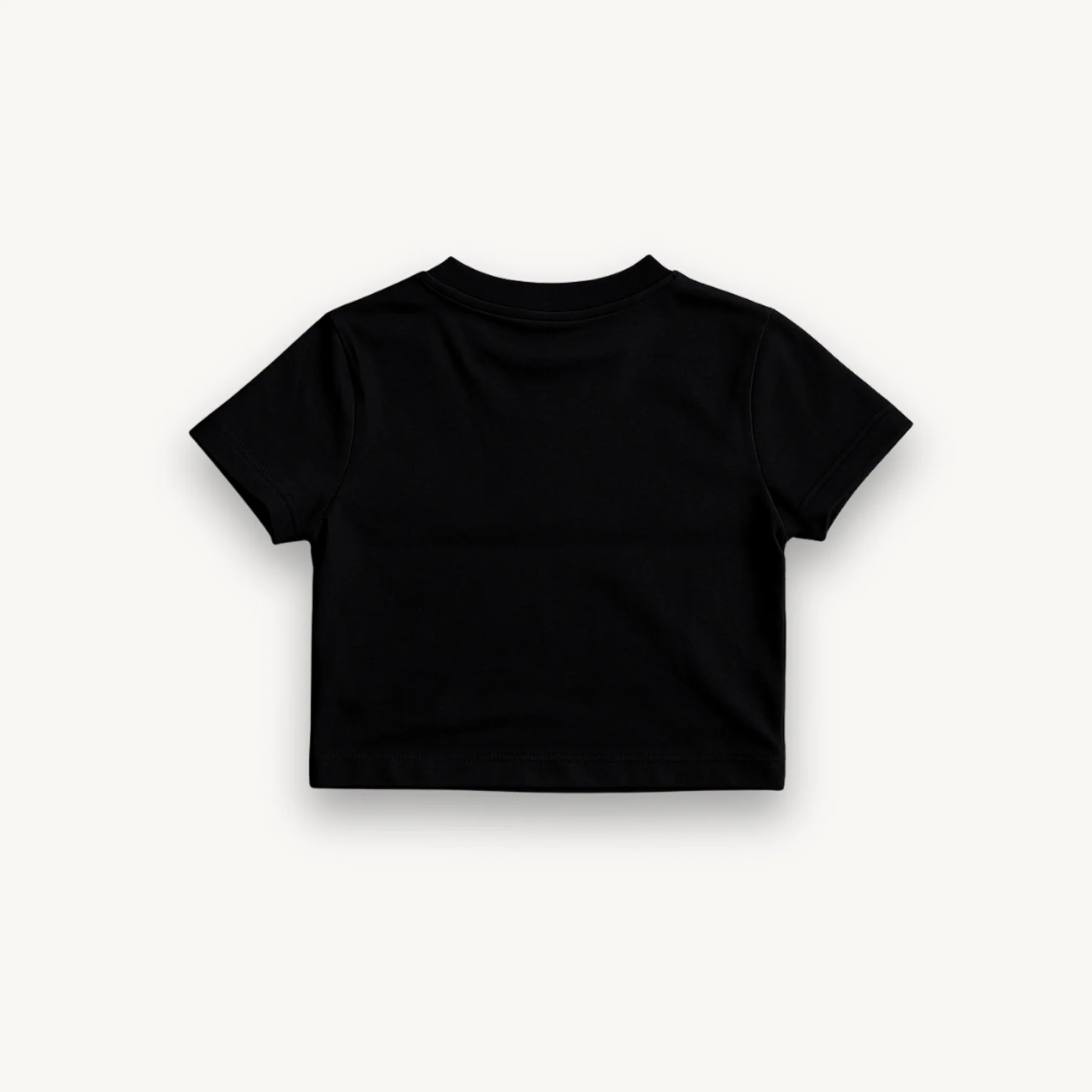 Bee Gees Classic 1st Logo Black Crop Top - Image 3