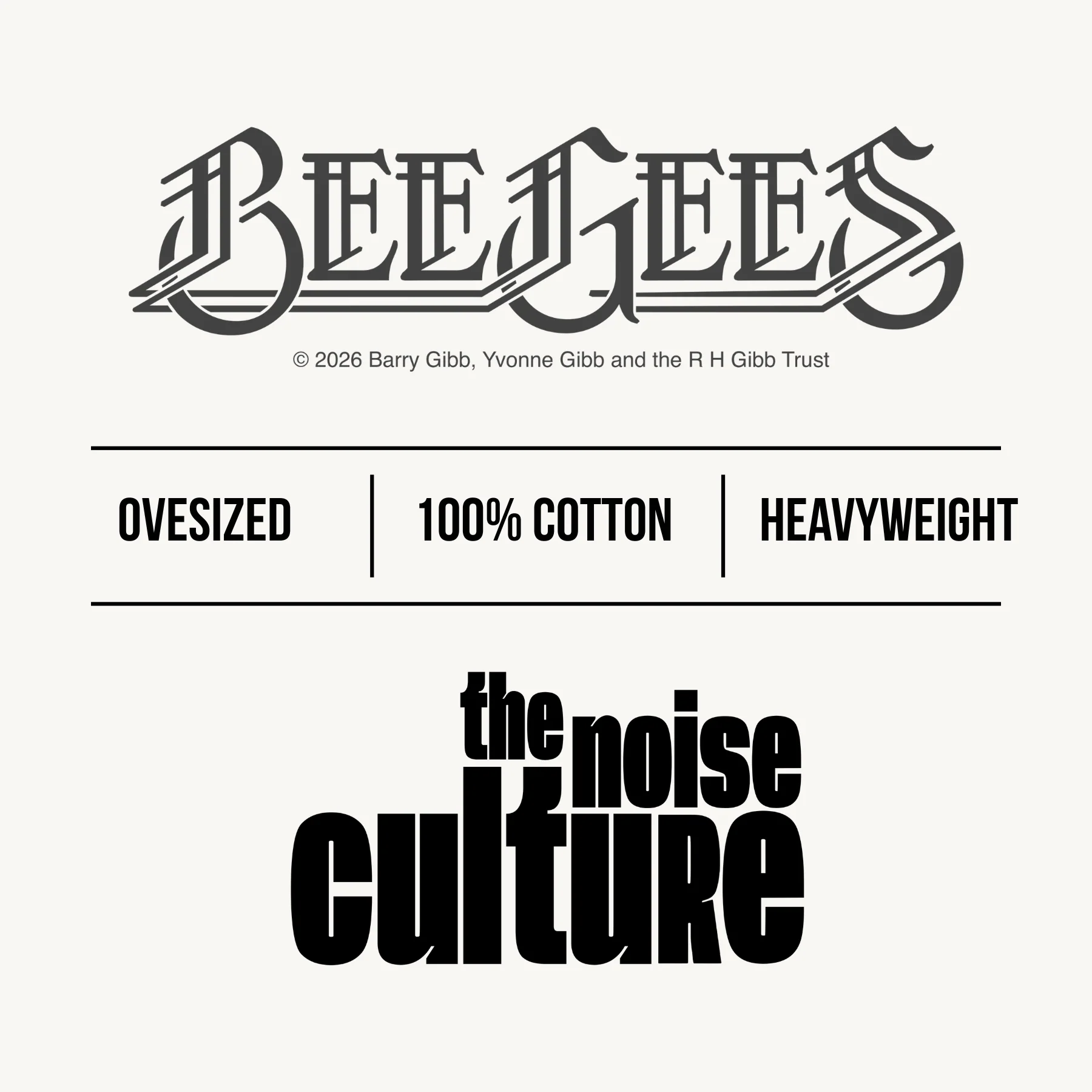 Bee Gees In My Own Time White Oversized Tee - Image 4
