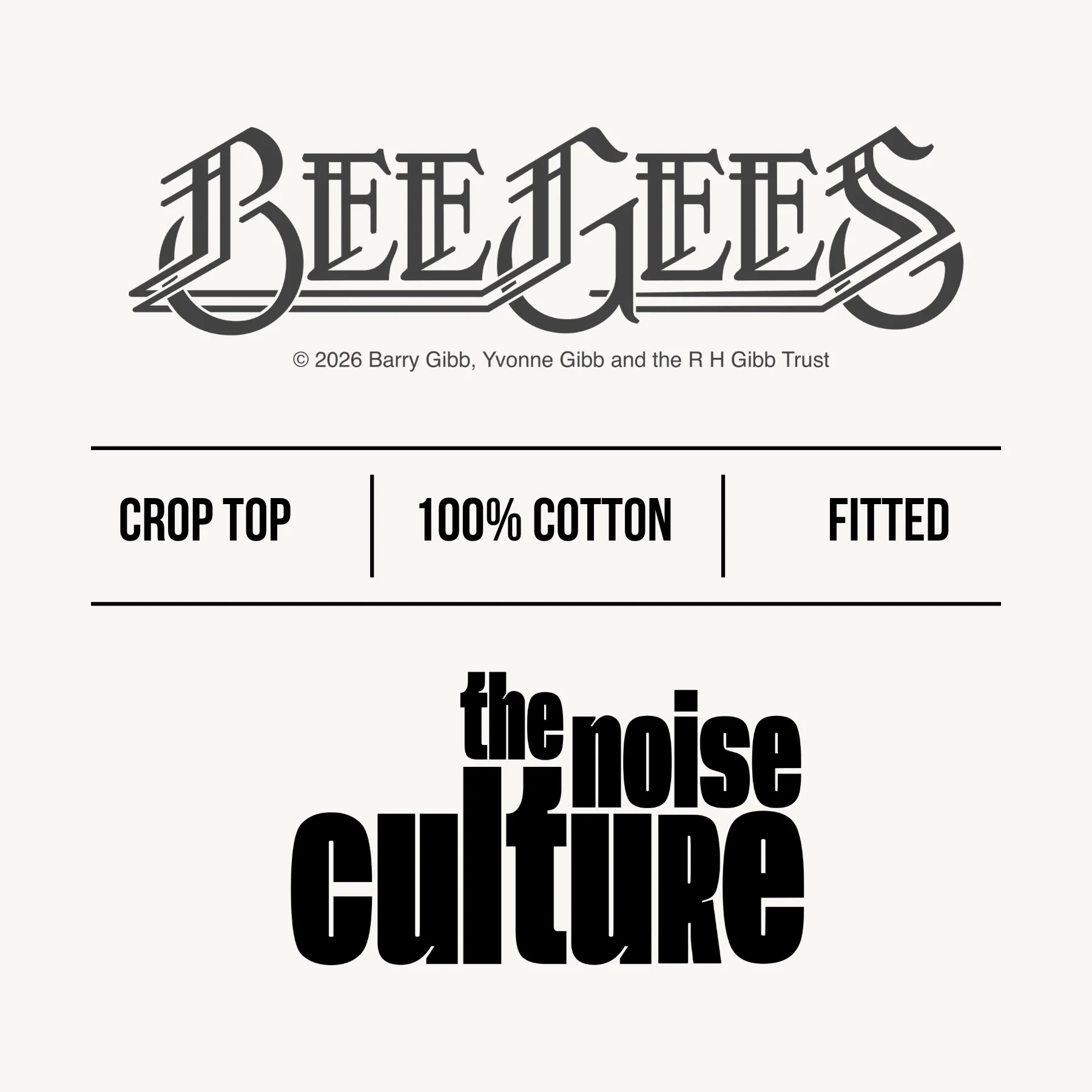 Bee Gees Vintage Tour Collage Black Oversized Tee - Image 4