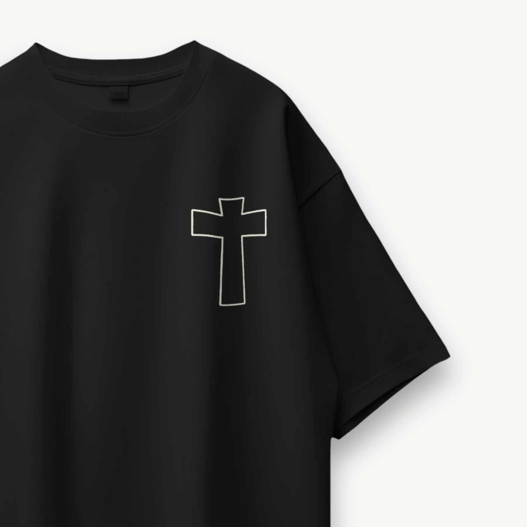 Black Sabbath Sacred Cross Black Oversized Tee - Image 3