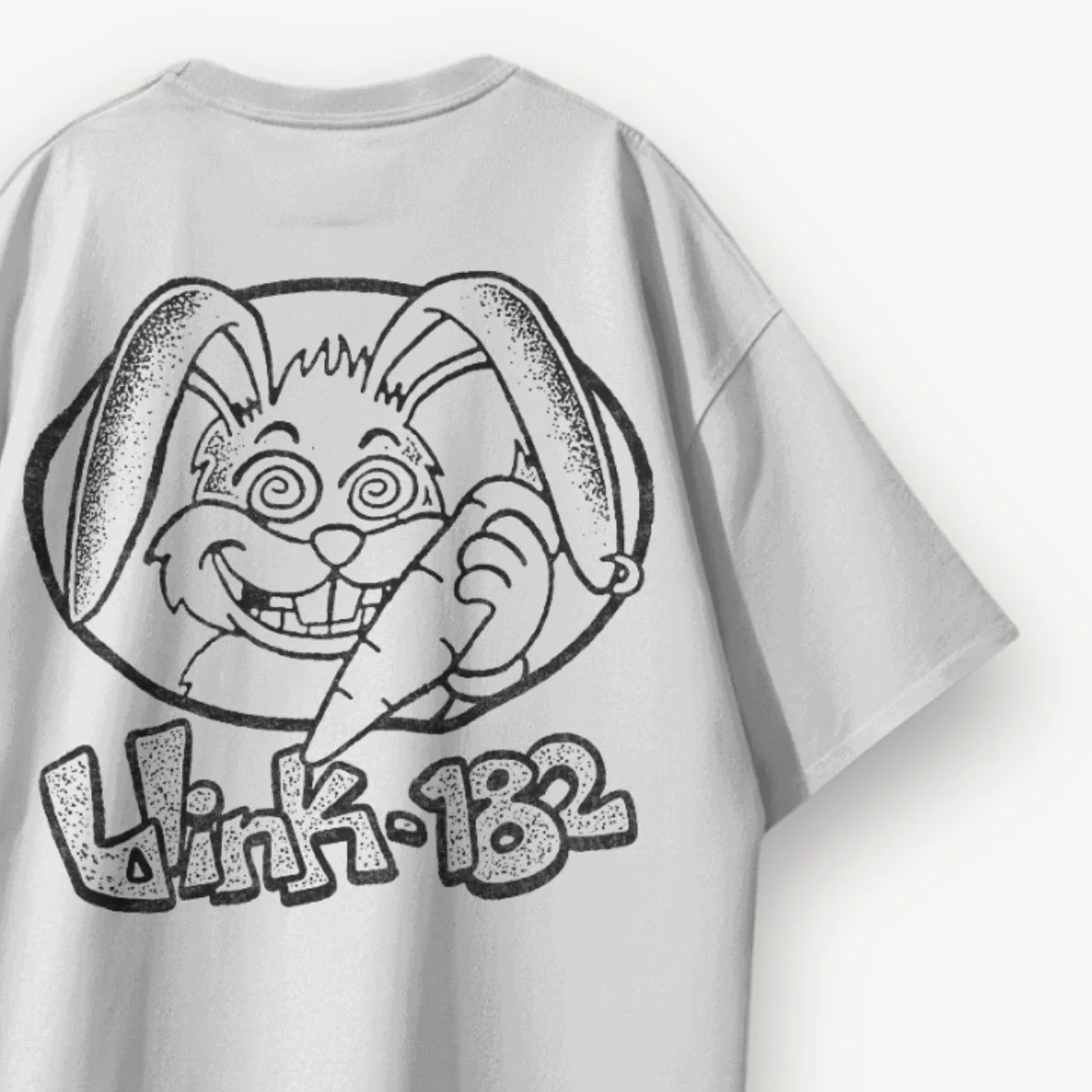 Blink-182 Original Bunny Sketch White Oversized Tee - Image 3