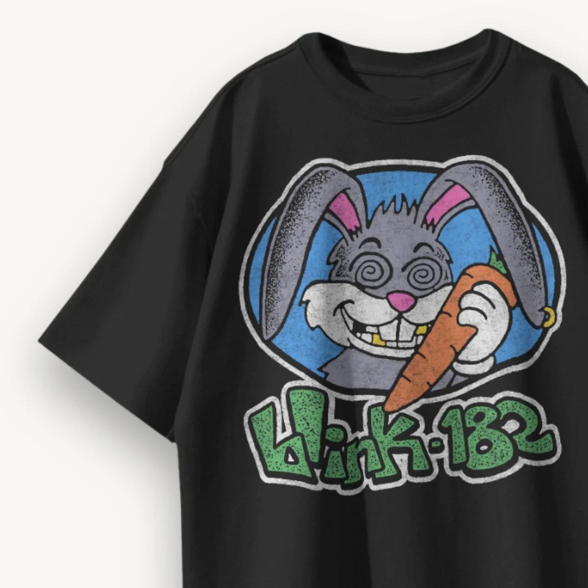 Blink-182 Pop Punk Mascot Black Oversized Tee - Image 3