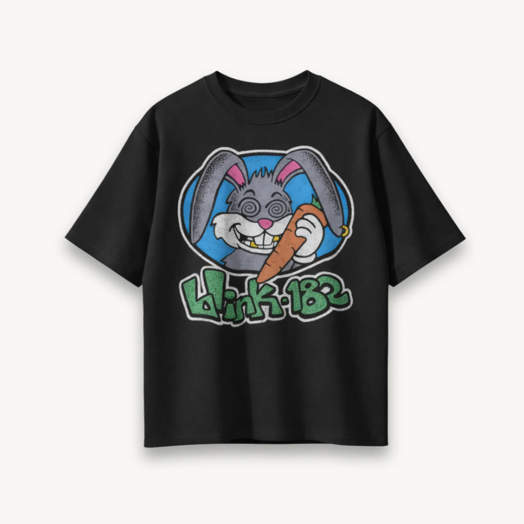 Blink-182 Pop Punk Mascot Black Relaxed Tee