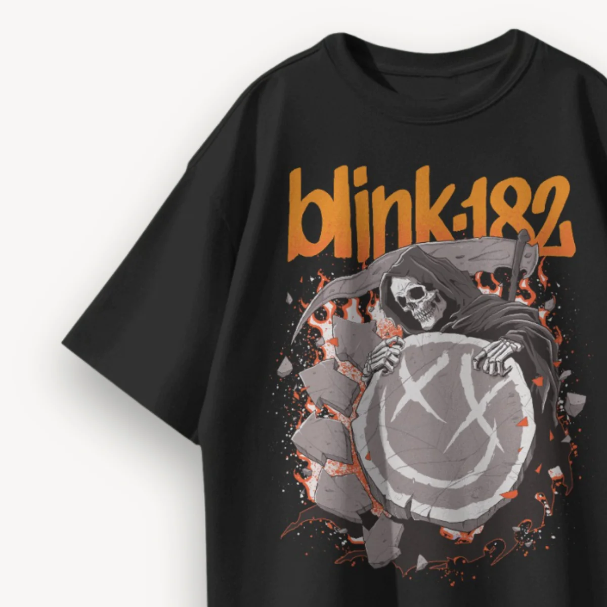 Blink-182 The Reaper Returns Black Oversized Tee - Image 3