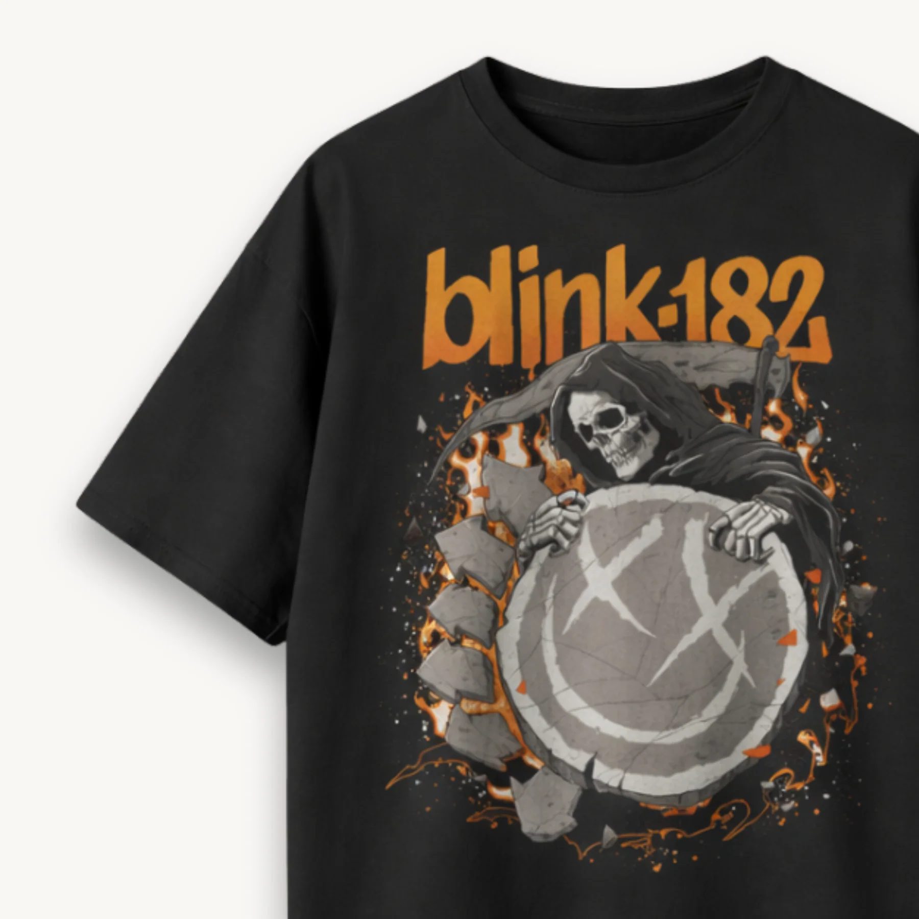 Blink-182 The Reaper Returns Black Relaxed Tee - Image 3
