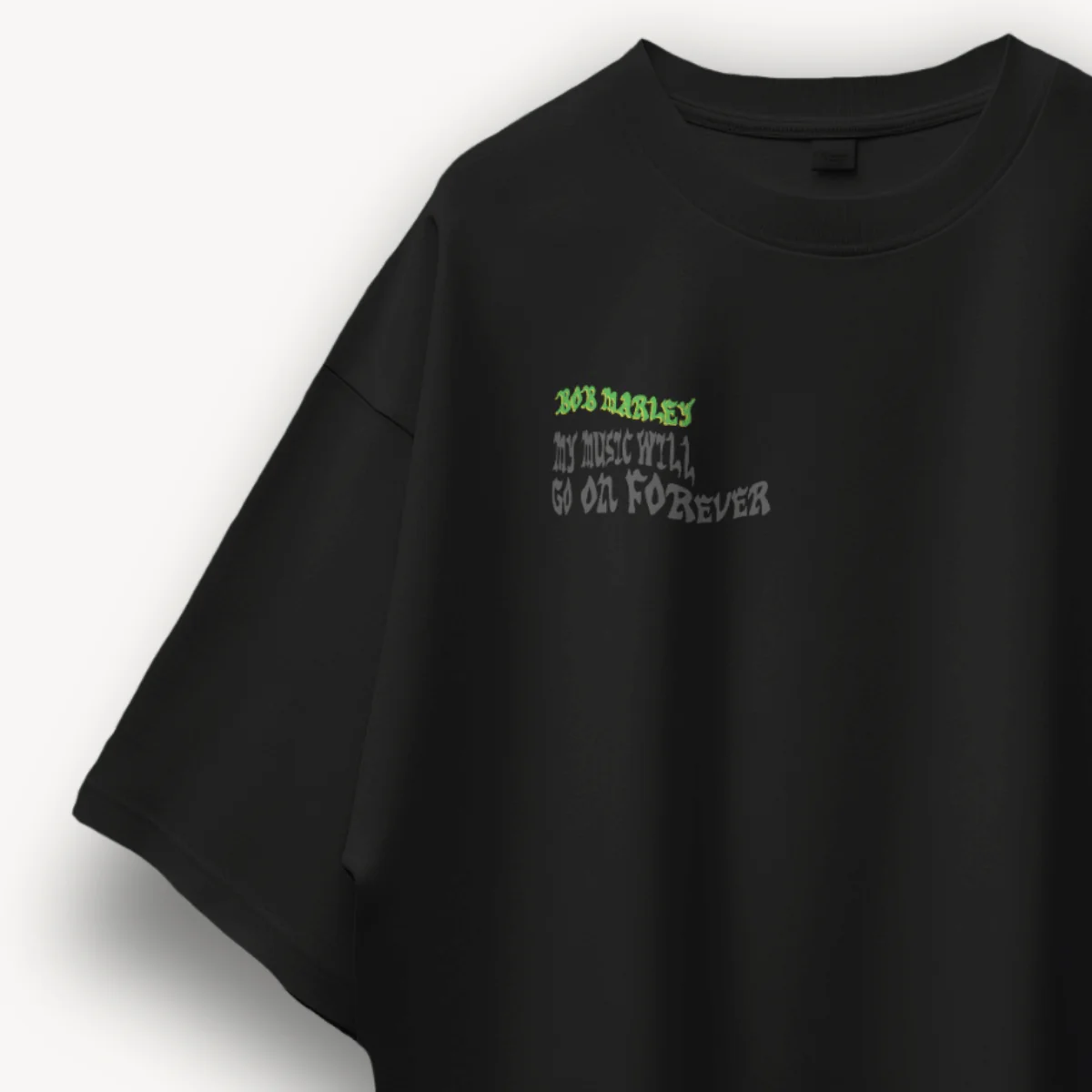 Bob Marley Forever Black Oversized Tee - Image 3