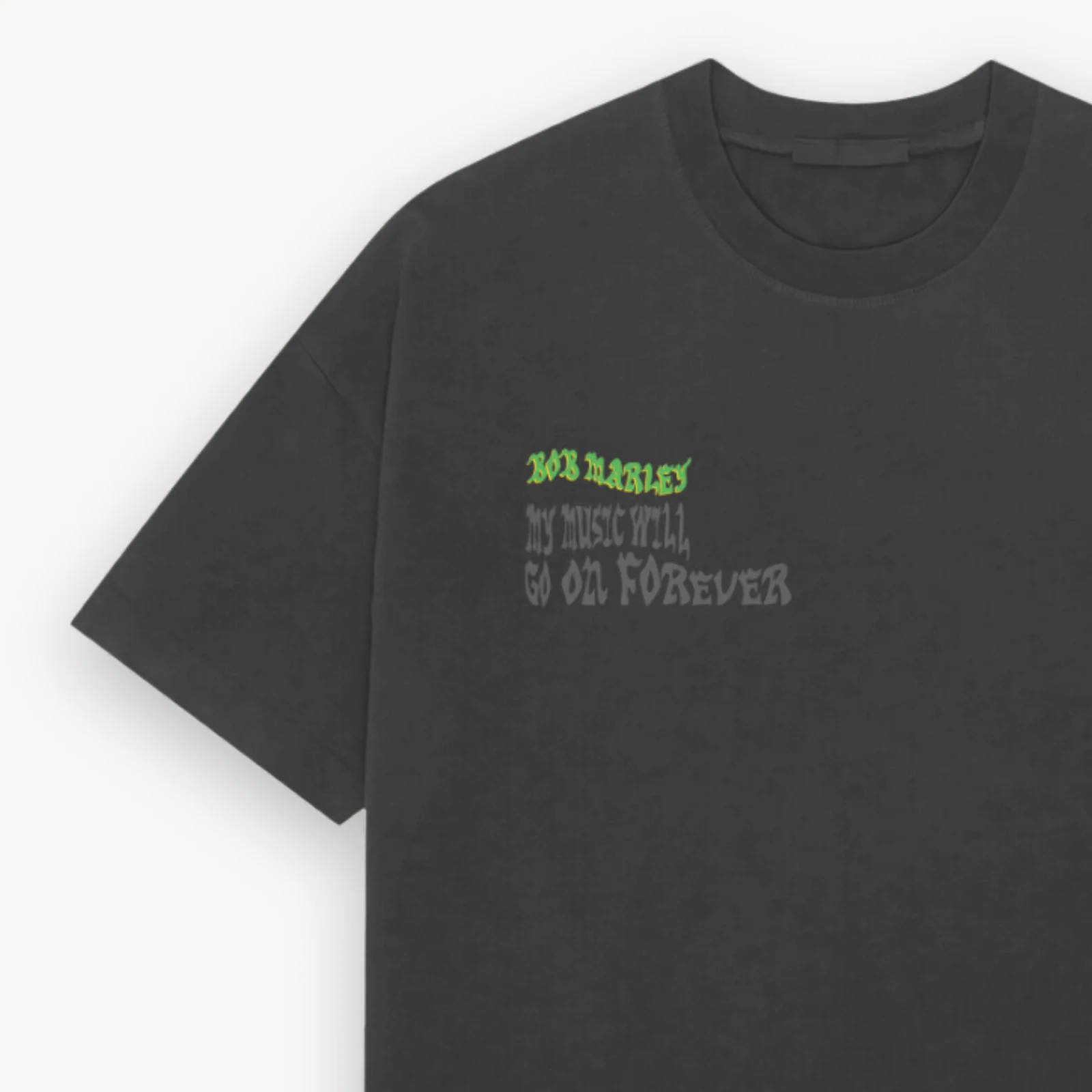 Bob Marley Forever Black Relaxed Tee - Image 3
