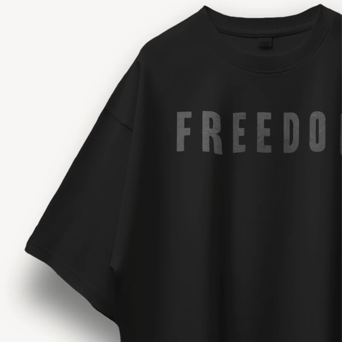 Bob Marley Freedom Black Oversized Tee - Image 3