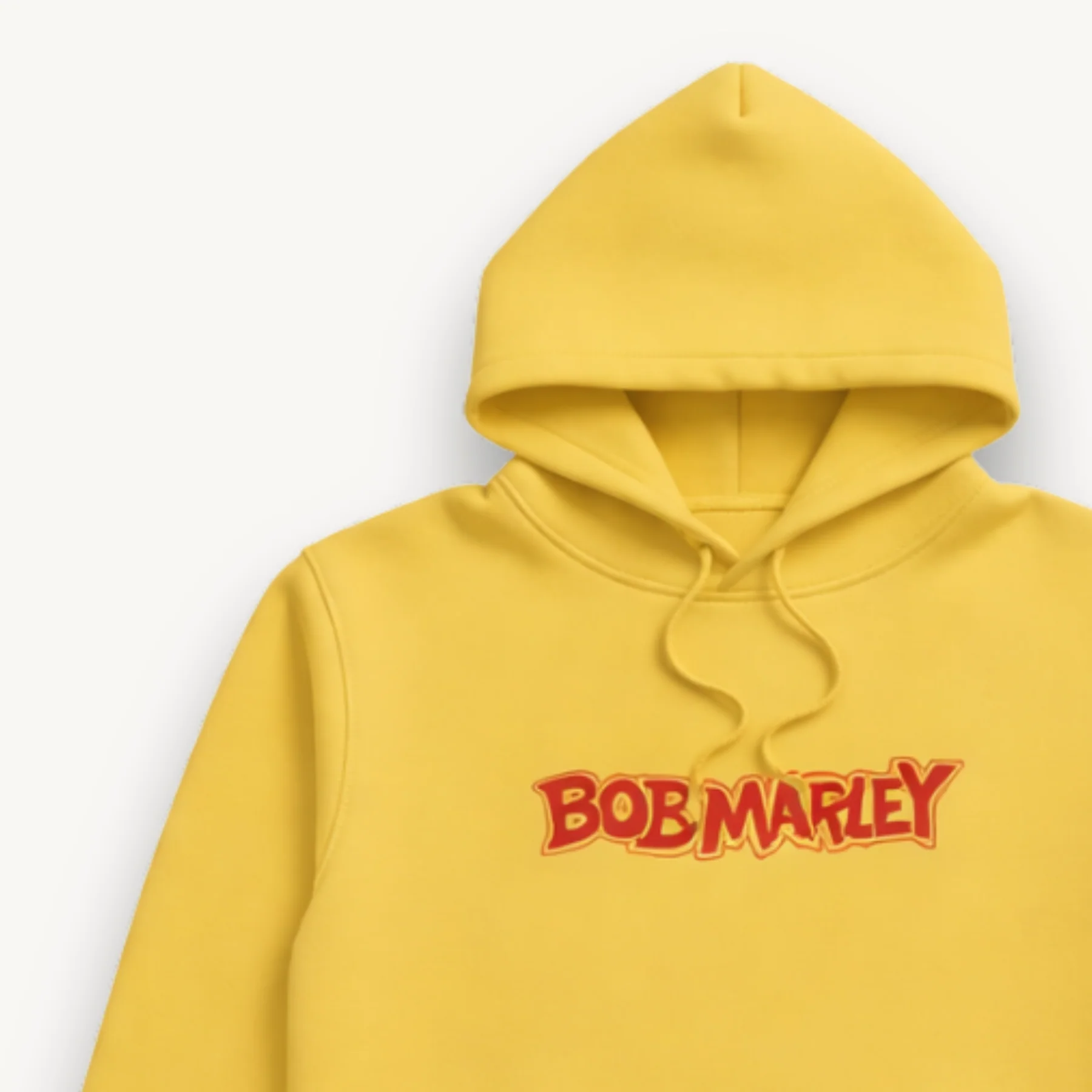 Bob Marley Hand Style Mustard Hoodie - Image 3