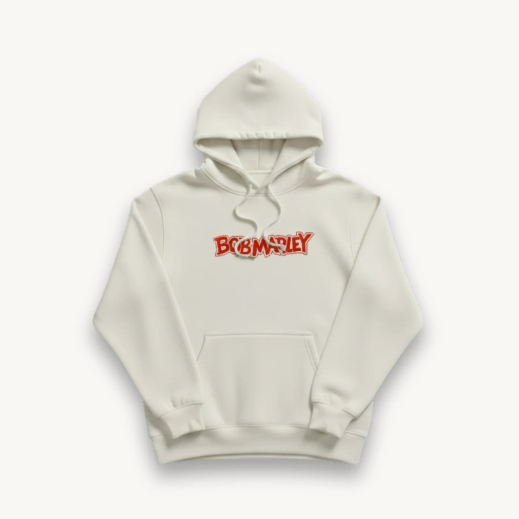 Bob Marley Hand Style White Hoodie - Image 2