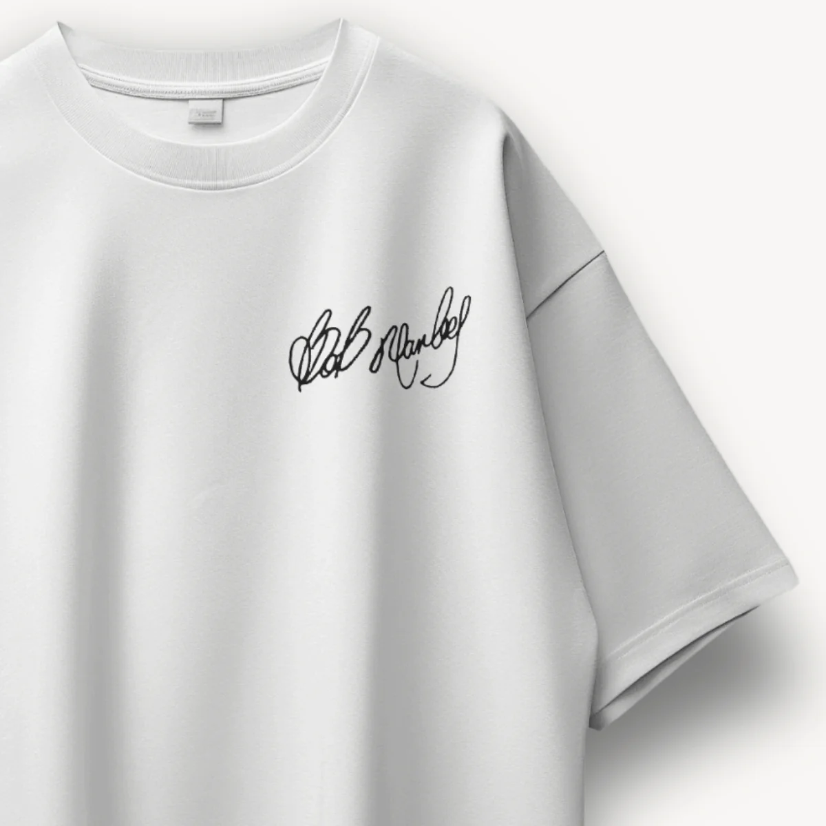 Bob Marley One Love White Oversized Tee - Image 3