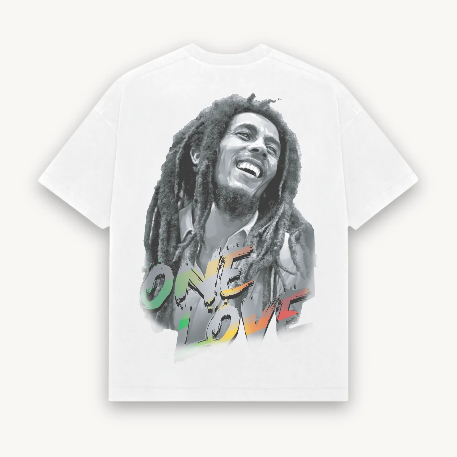 Bob Marley One Love White Relaxed Tee