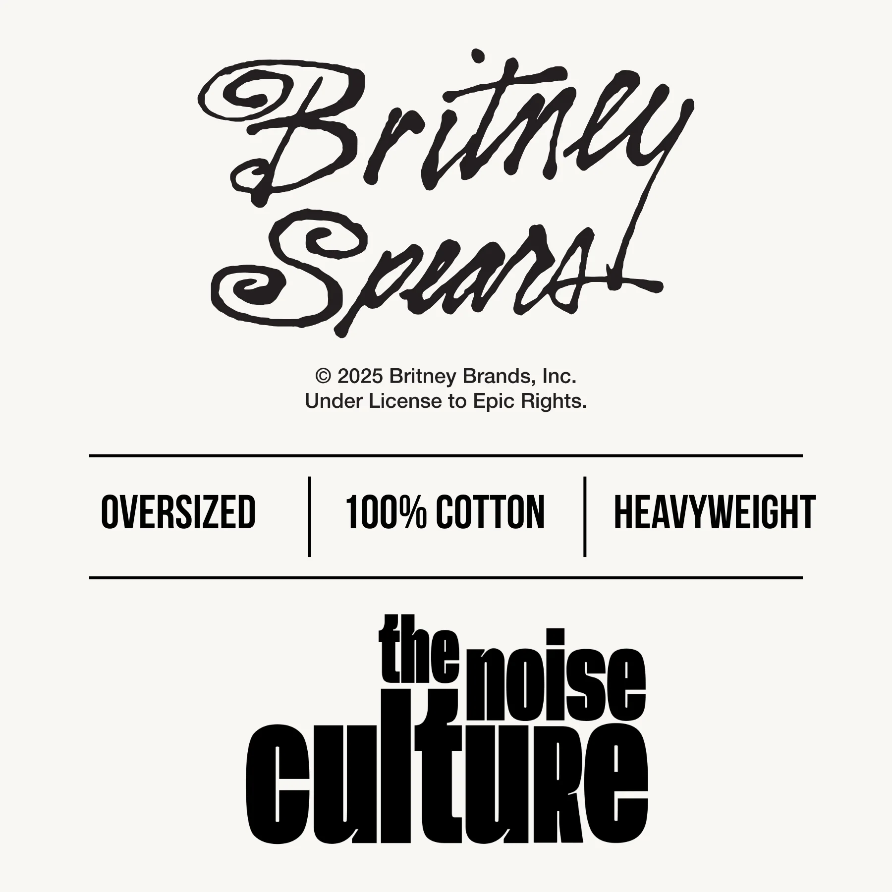 Britney Spears Typography White Oversized Tee - Image 4