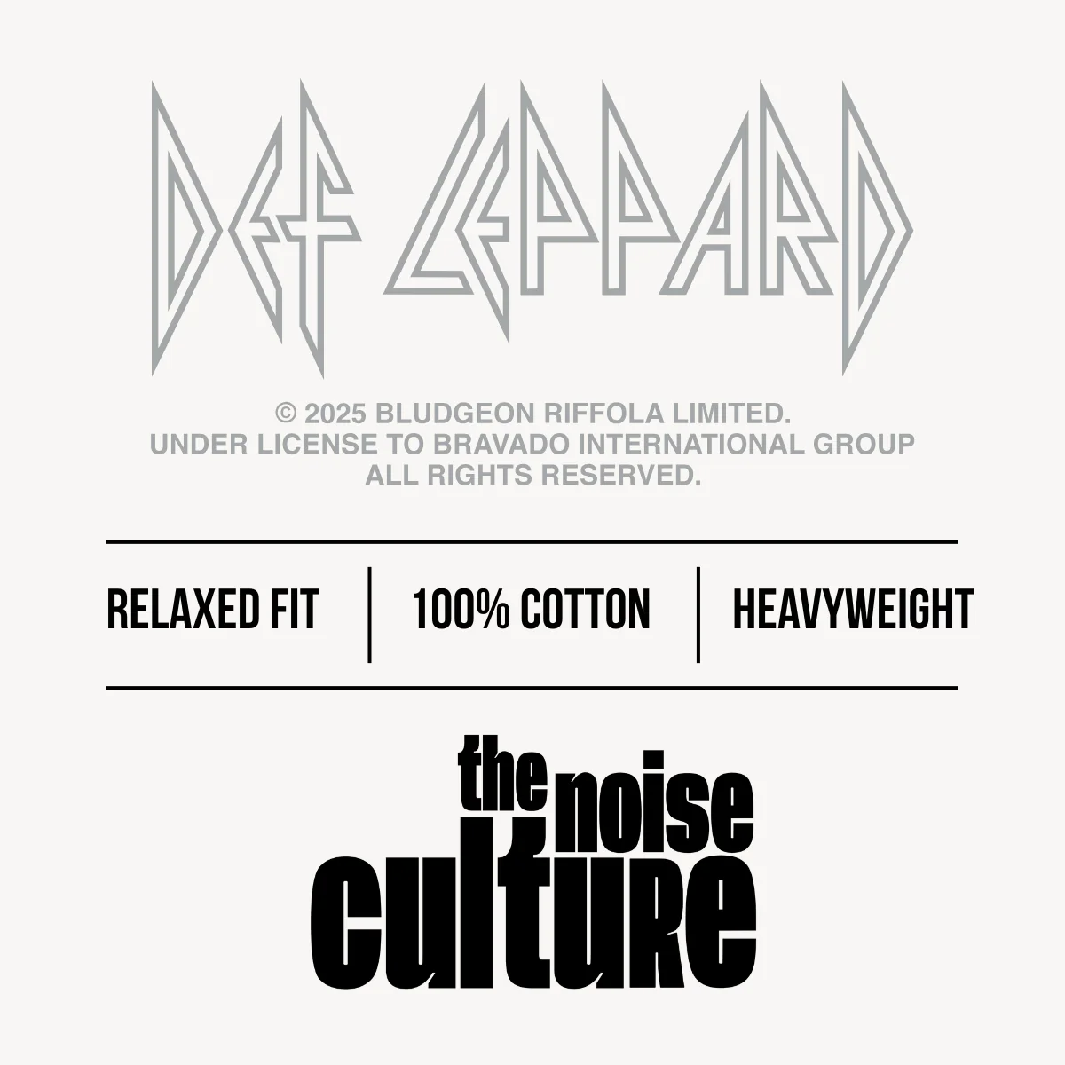 Def Leppard India Stamp Tour '26 White Relaxed Tee - Image 4