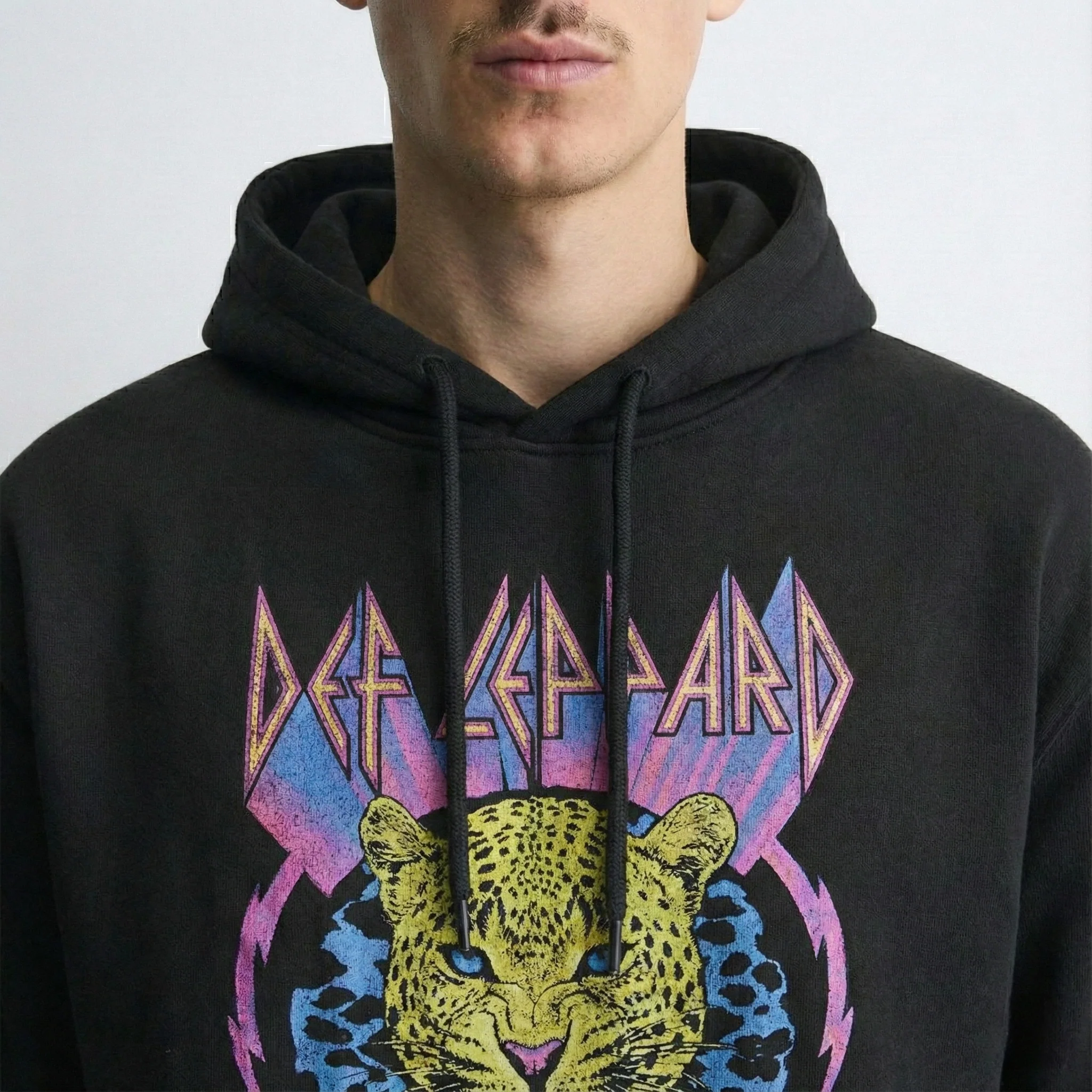 Def Leppard Leopard Black Hoodie - Image 4