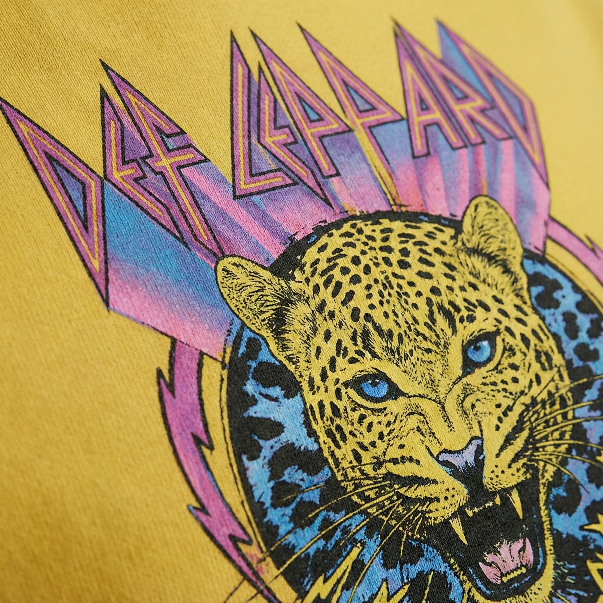 Def Leppard Leopard Mustard Hoodie - Image 6