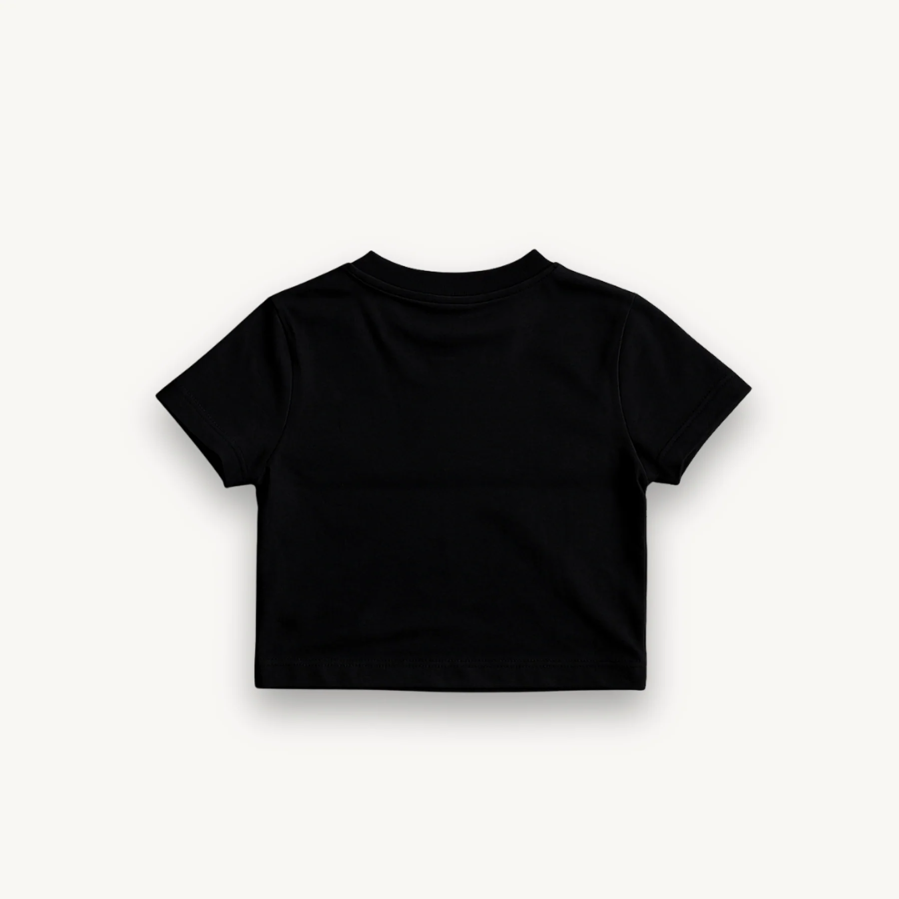Def Leppard Logo India '26 Black Crop Top - Image 3