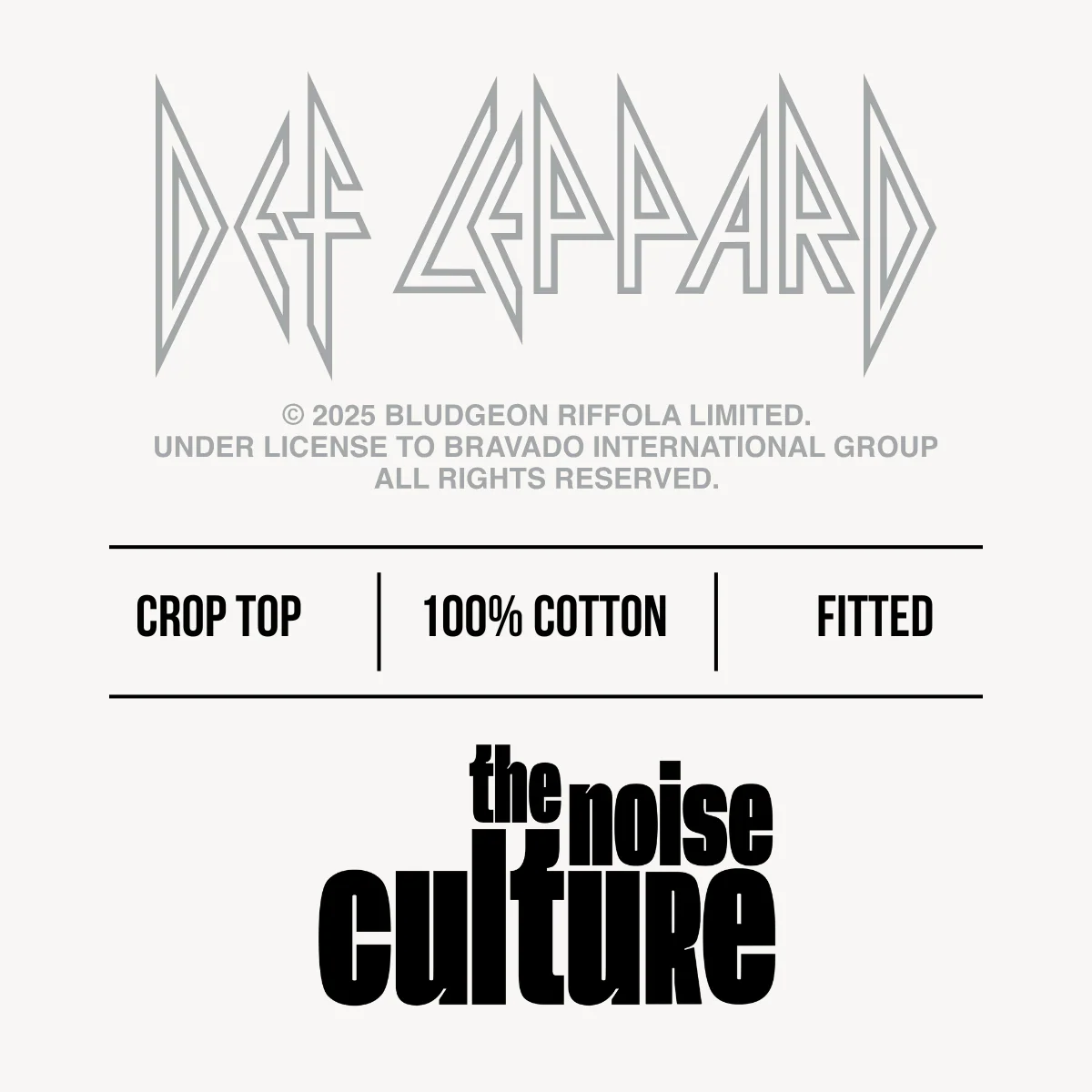 Def Leppard Leopard Black Crop Top - Image 4