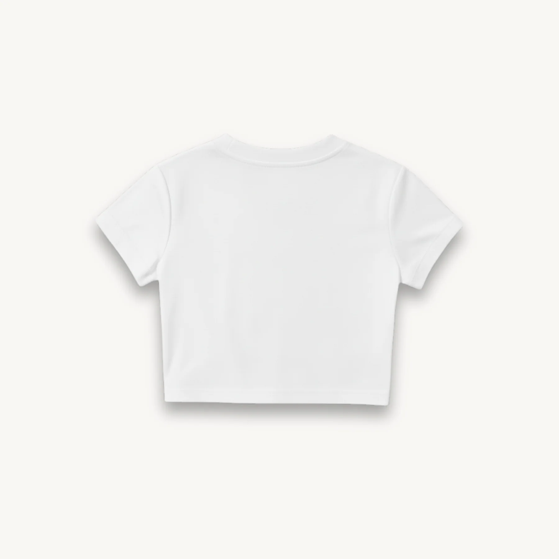 Def Leppard Logo India '26 White Crop Top - Image 3