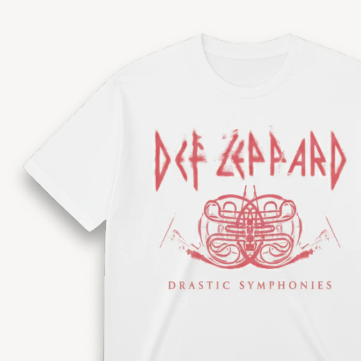 Def Leppard Symphony Logo White regular Tee - Image 3