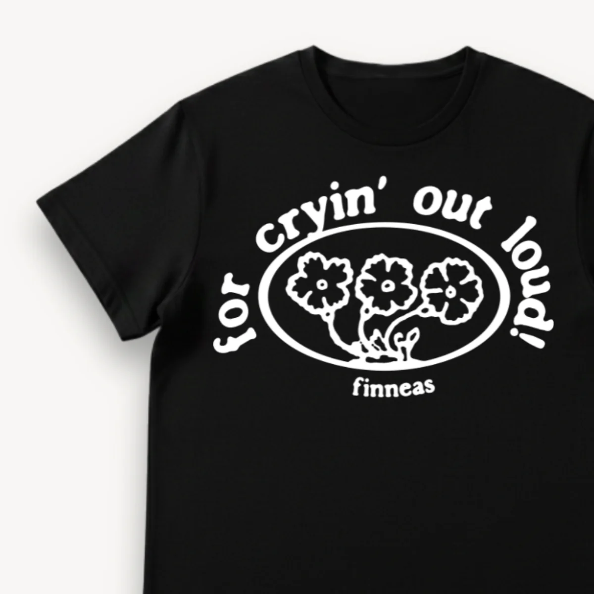Finneas For Cryin' Out Loud! Black Regular Tee - Image 3
