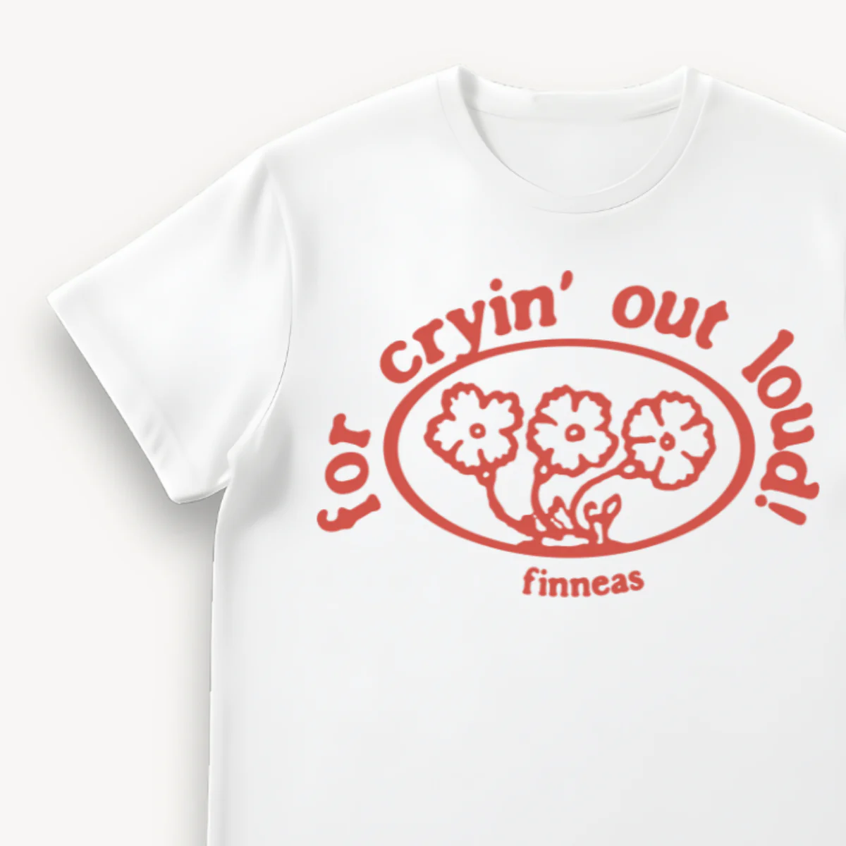 Finneas For Cryin' Out Loud! White Regular Tee - Image 3