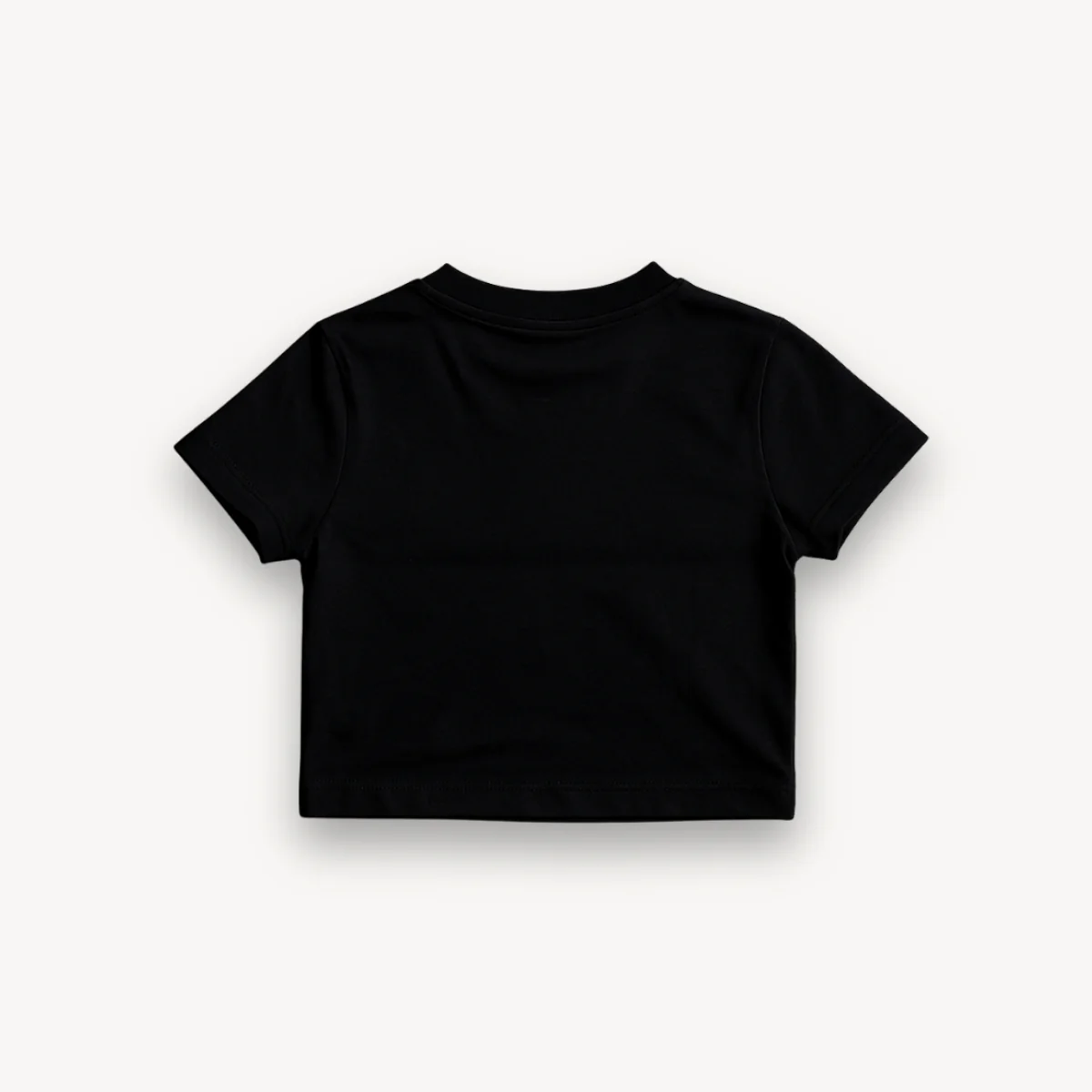 Finneas Globe Logo Black Crop Top - Image 3