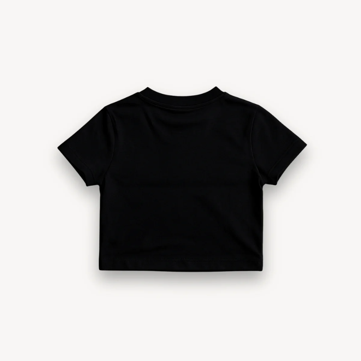 Finneas Wordmark Black Crop Top - Image 3