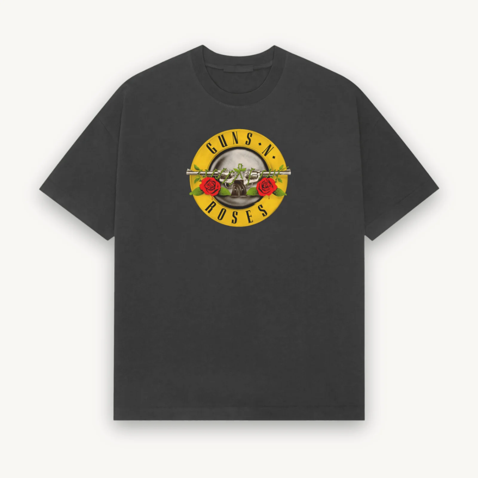 Guns N' Roses Mumbai '25 Bullet Black Relaxed Tee - Image 2