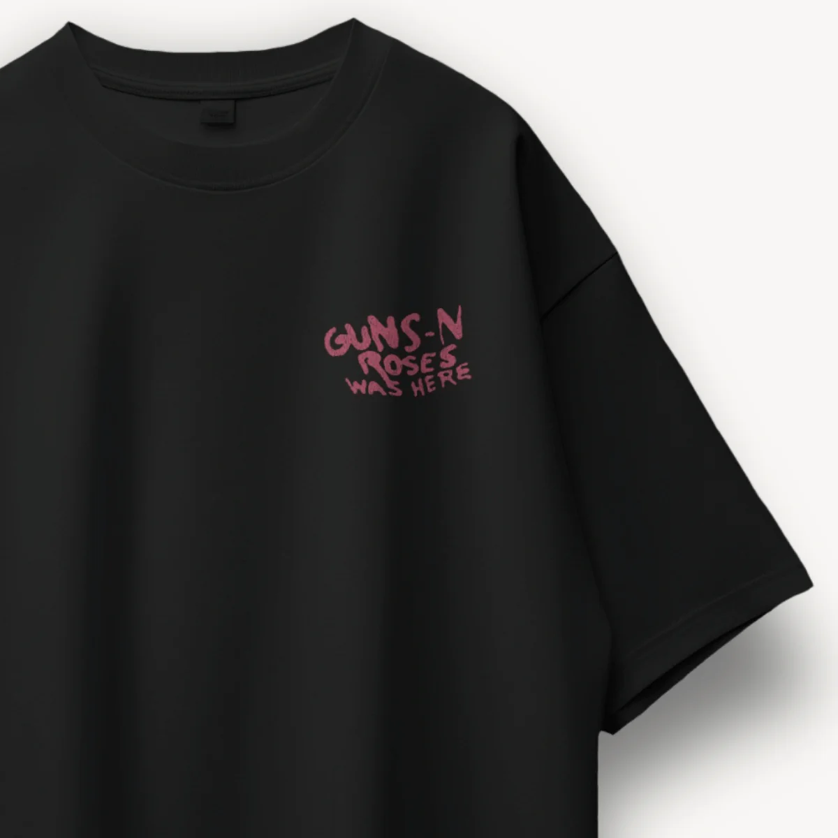 Guns N' Roses Japan 88 Black Oversized Tee - Image 3