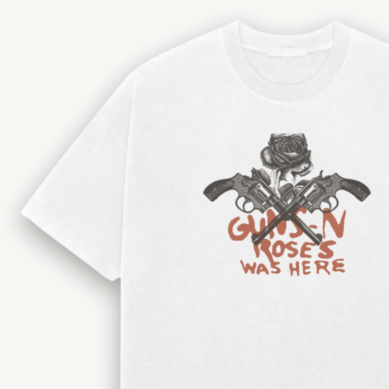 Guns N' Roses Revolvers White Relaxed Tee - Image 3