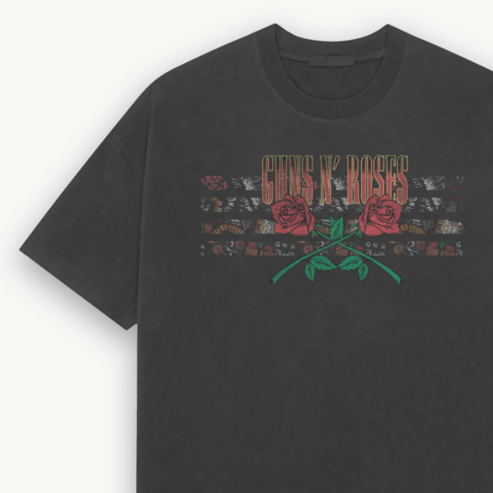 Guns N' Roses UK-87 Black Relaxed Tee - Image 3