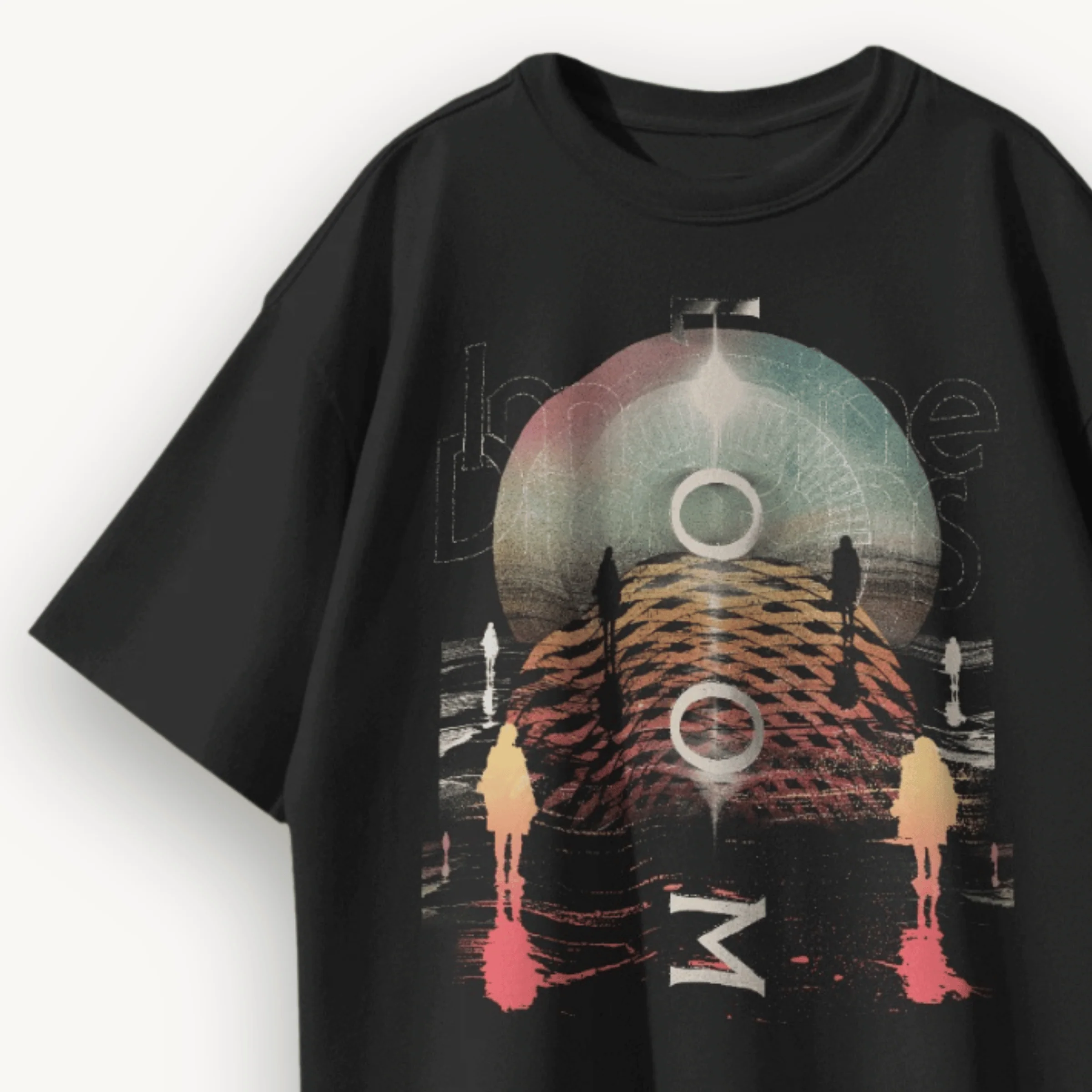 Imagine Dragons Loom Black Oversized Tee - Image 3