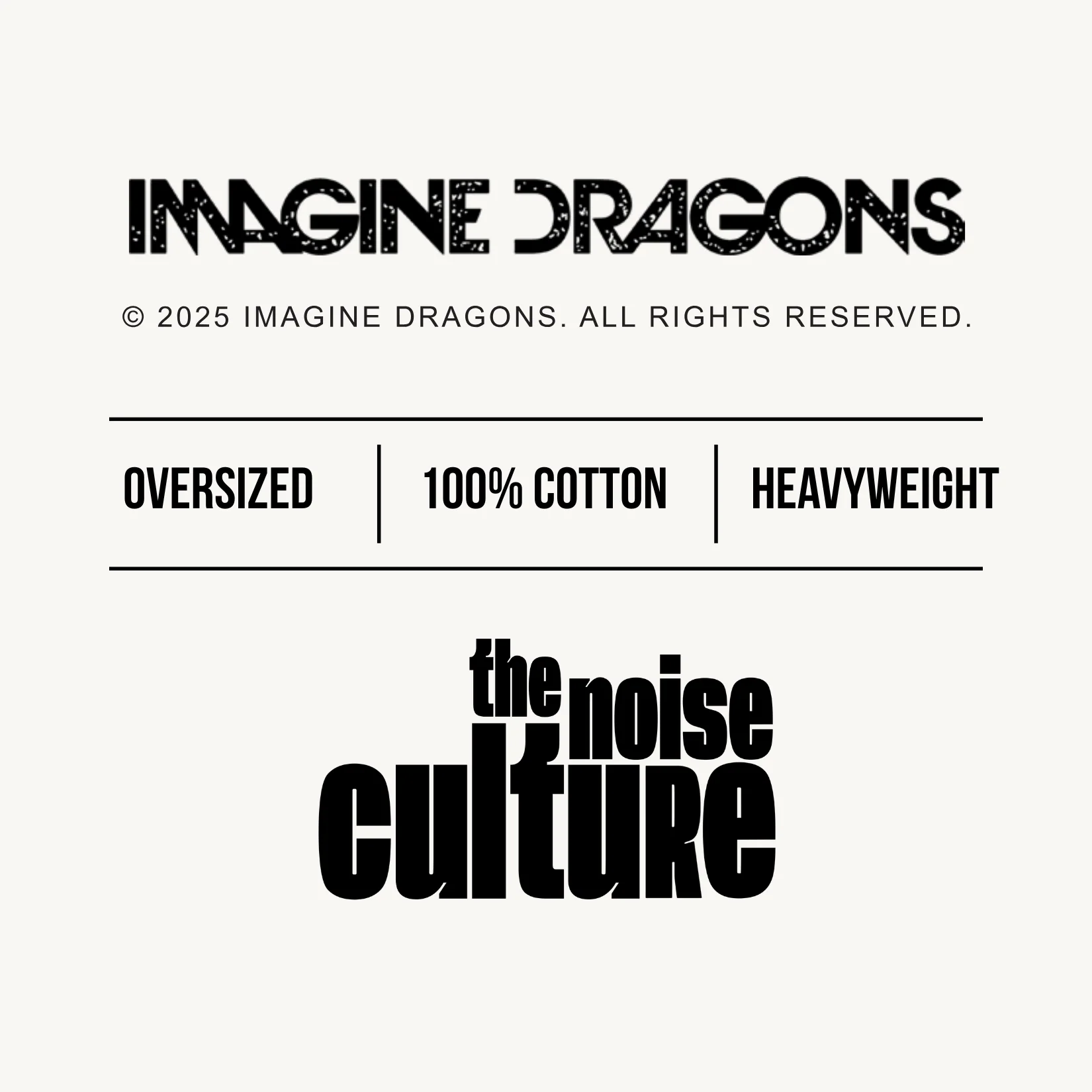 Imagine Dragons Loom Globe Black Oversized Tee - Image 4