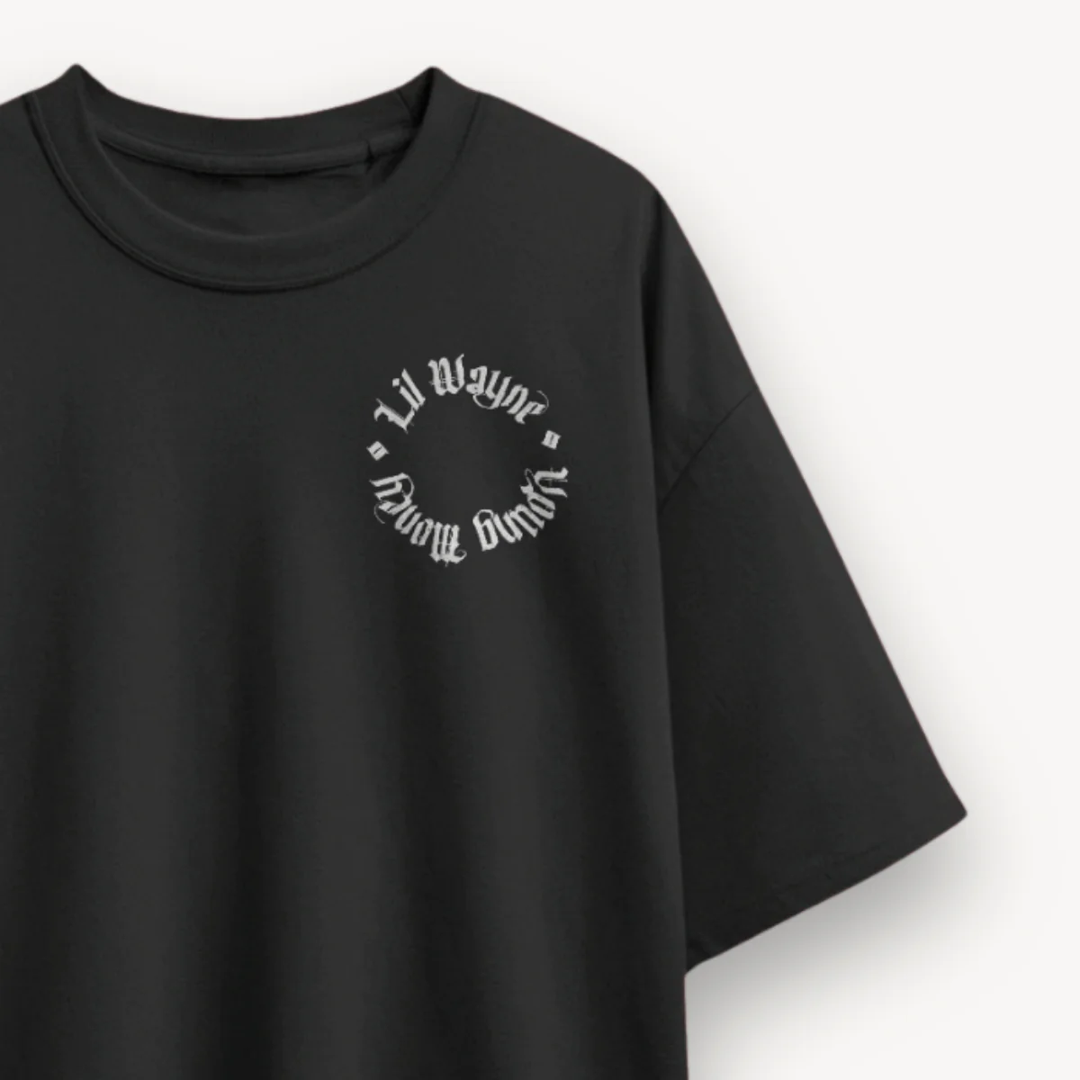 Lil Wayne LWYM Black Oversized Tee - Image 2