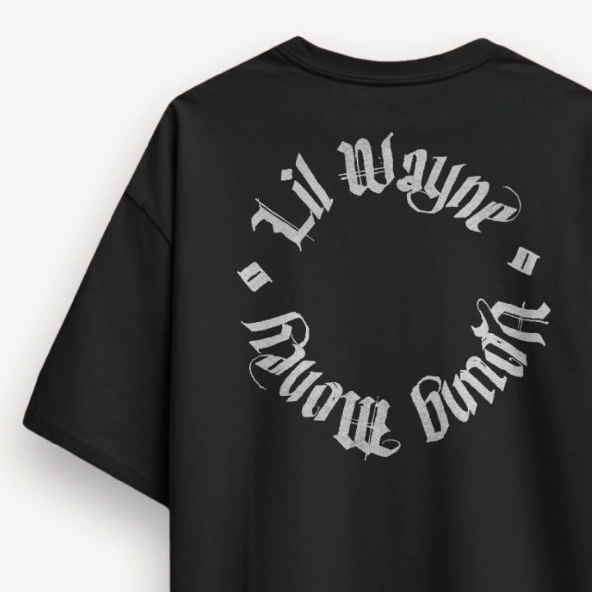Lil Wayne LWYM Black Oversized Tee - Image 3