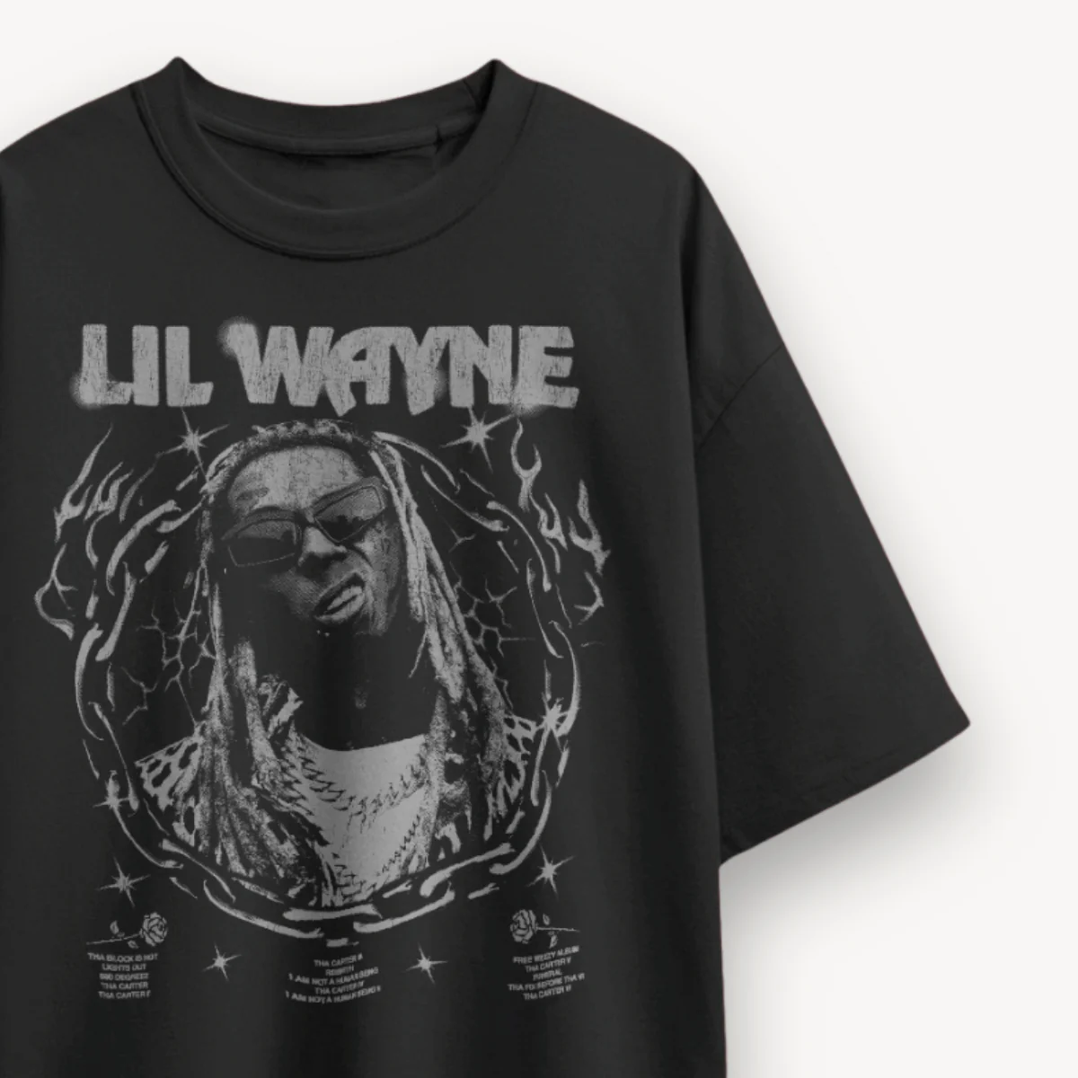 Lil Wayne Tha Carter Black Oversized Tee - Image 3
