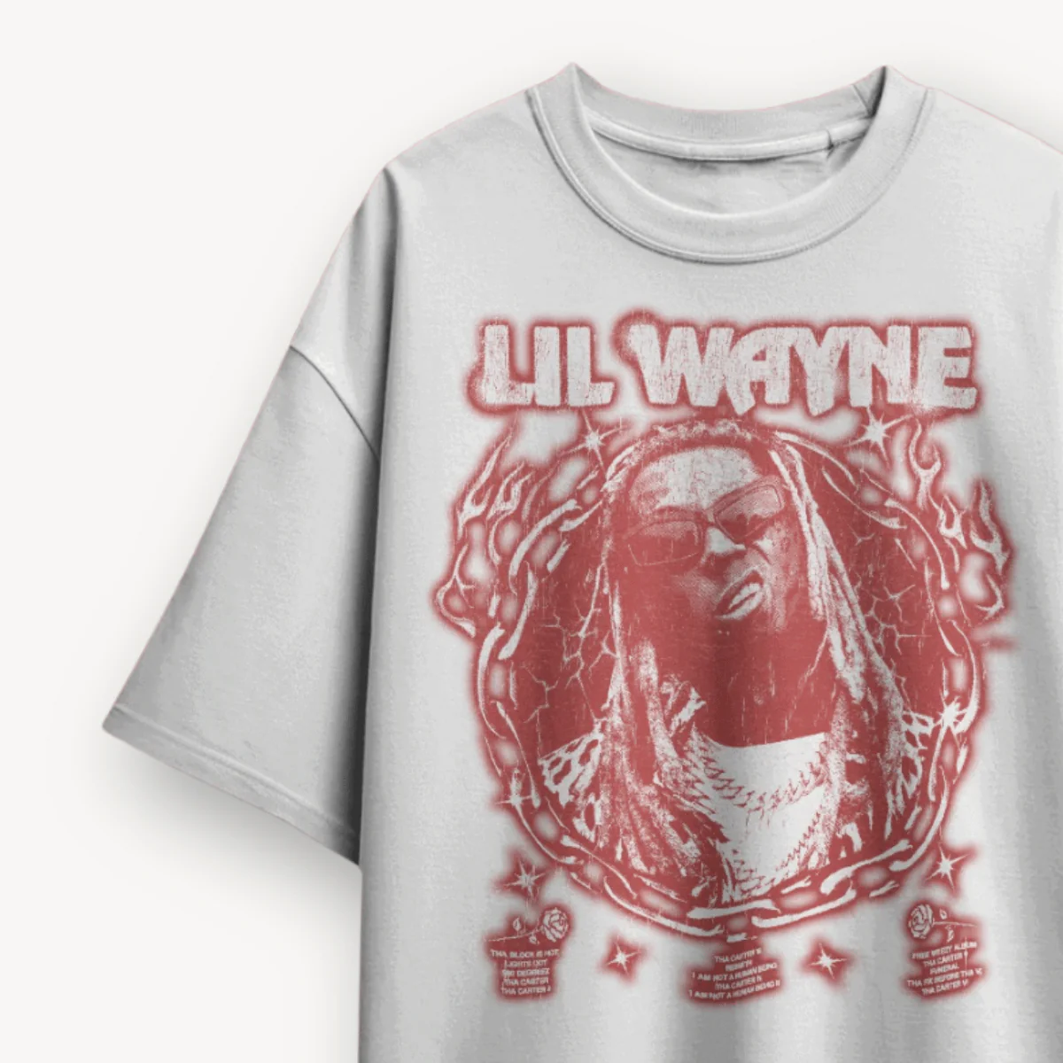 Lil Wayne Tha Carter White Oversized Tee - Image 3