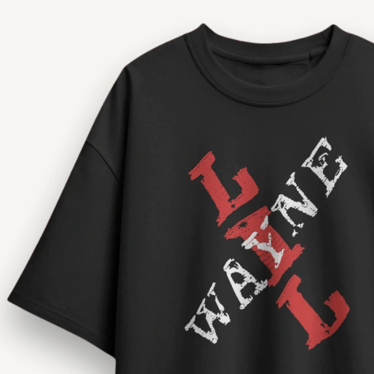 Lil Wayne X Logo Black Oversized Tee - Image 3