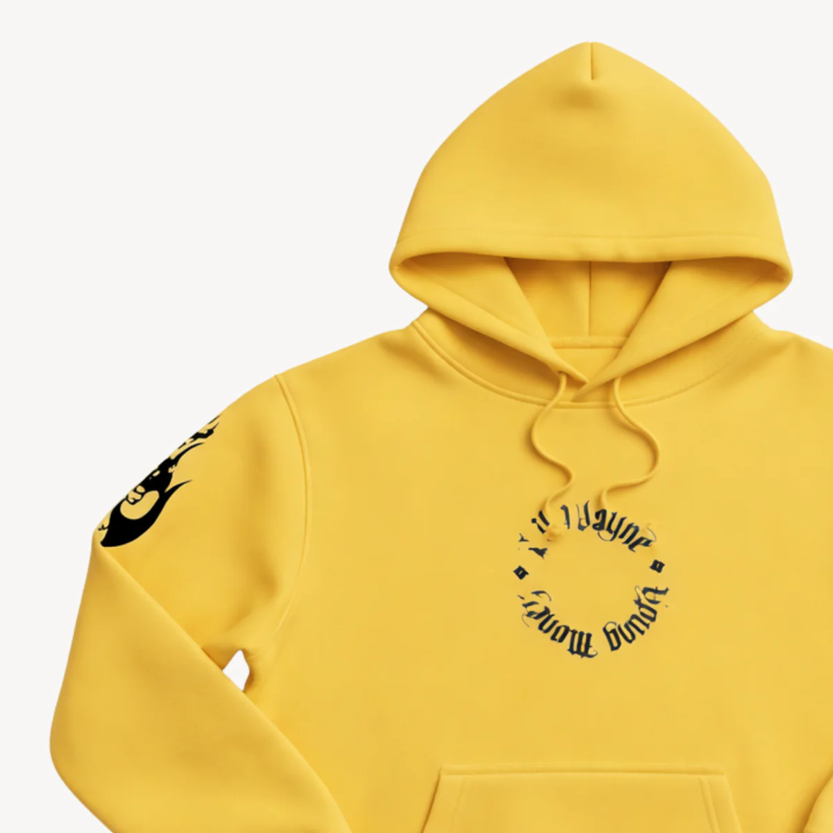 Lil Wayne Young Money Logo Mustard Hoodie - Image 3