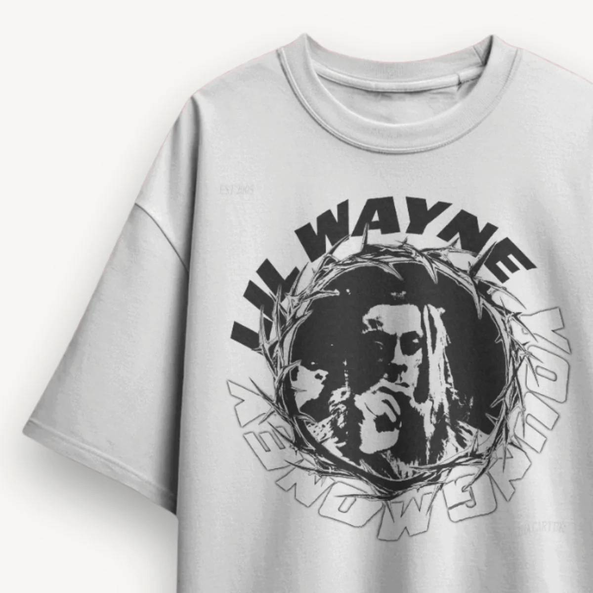 Lil Wayne Young Money White Oversized Tee - Image 3