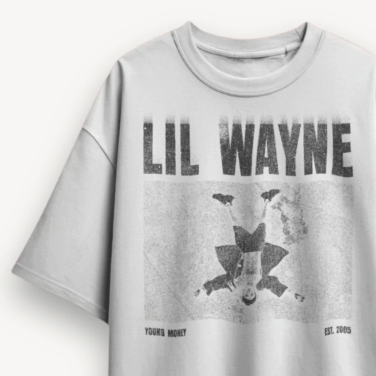 Lil Wayne Young Money White Oversized Tee - Image 3