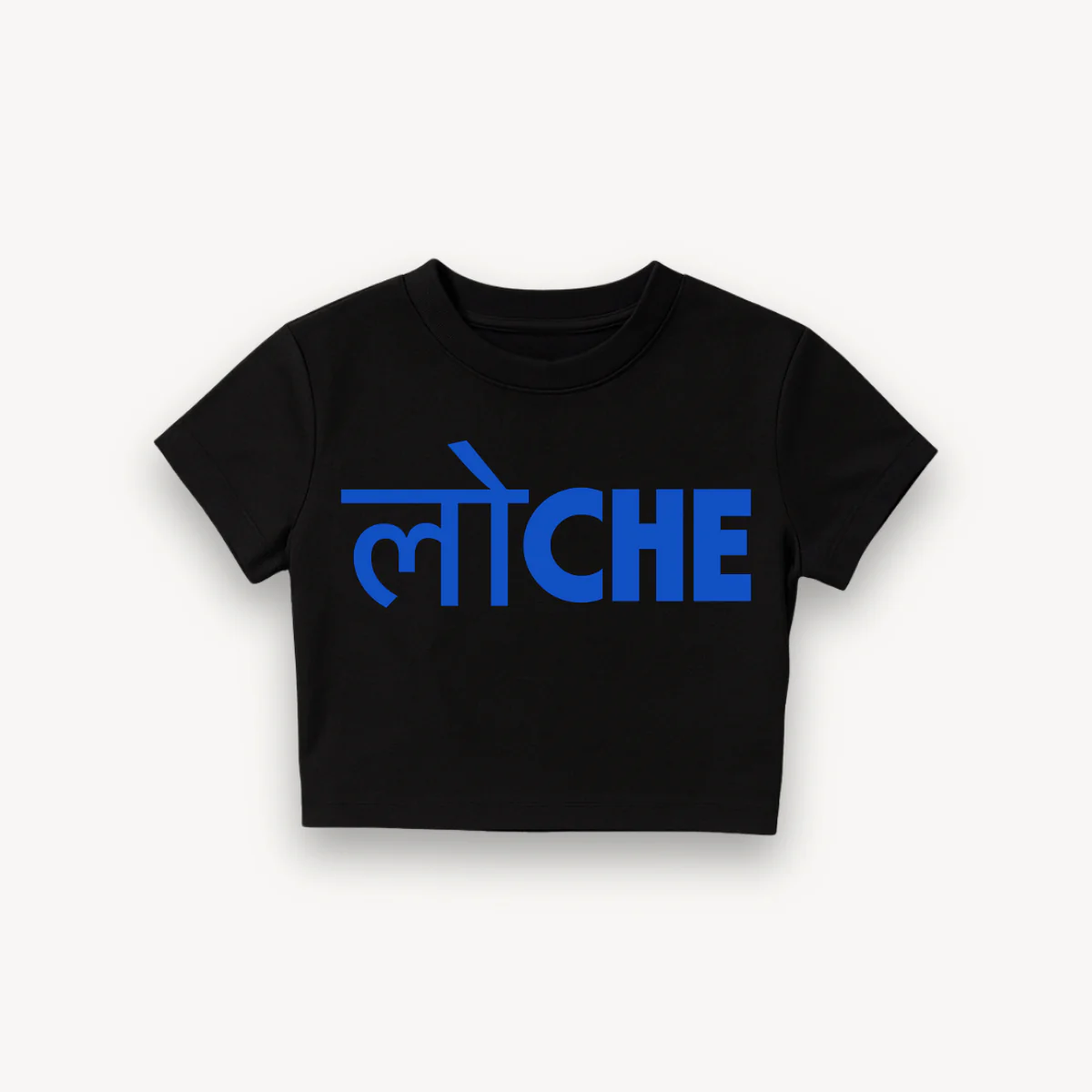 LOCHE Black Crop Top - Image 2