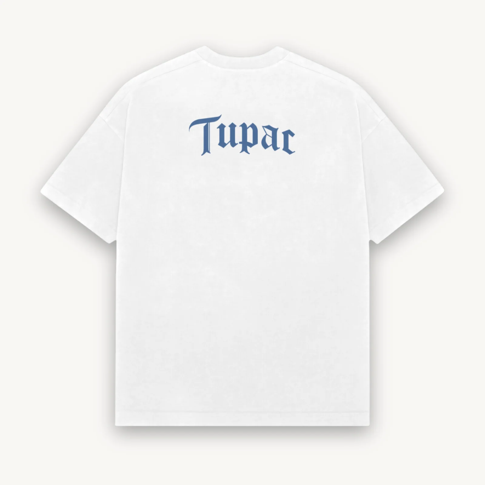 Official 2Pac Me Against White Relaxed Tee - Image 2