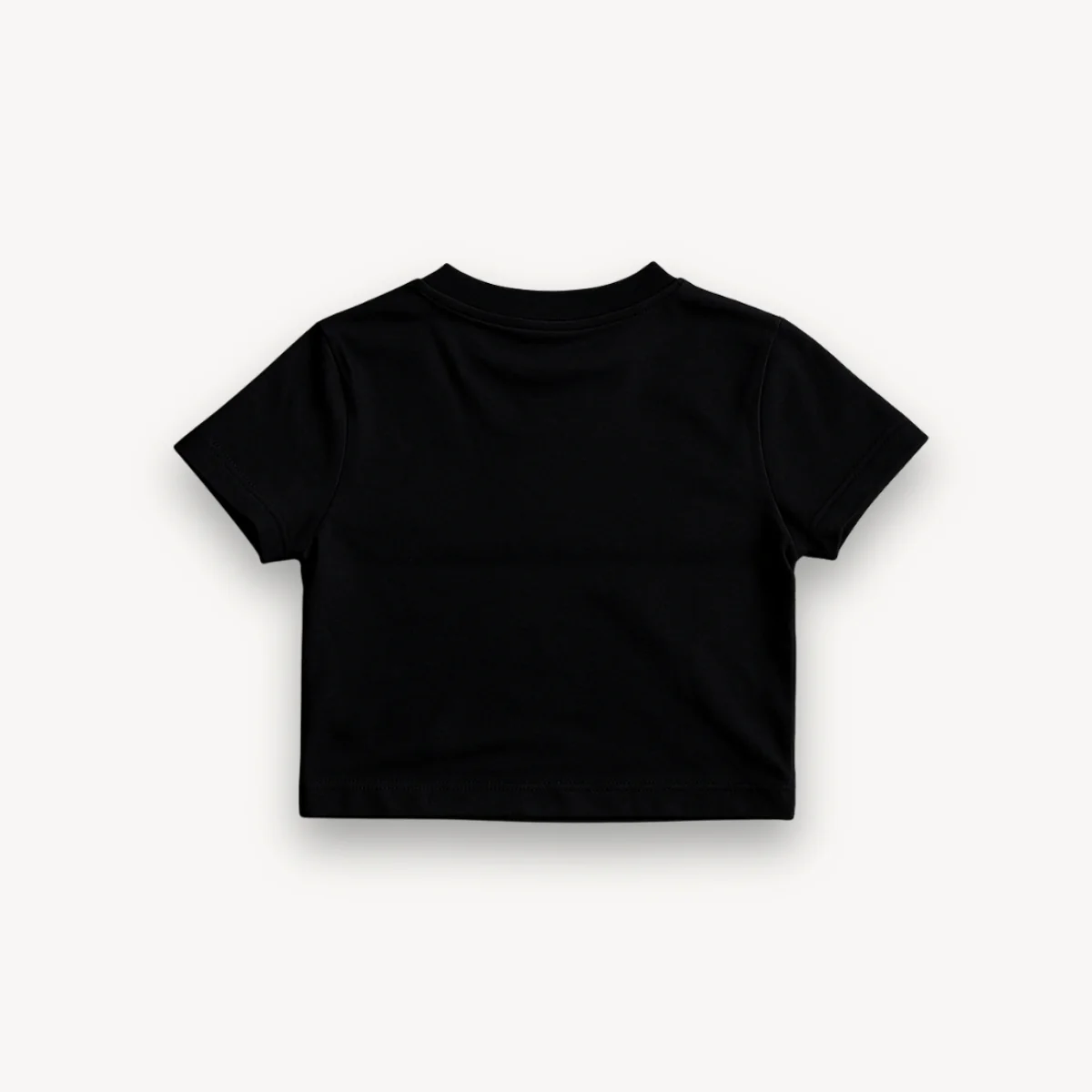 KISS Heart Logo Black Crop Top - Image 3